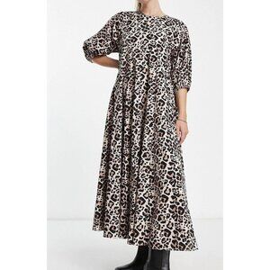 ASOS Leopard Maxi Trapeze Dress - 12